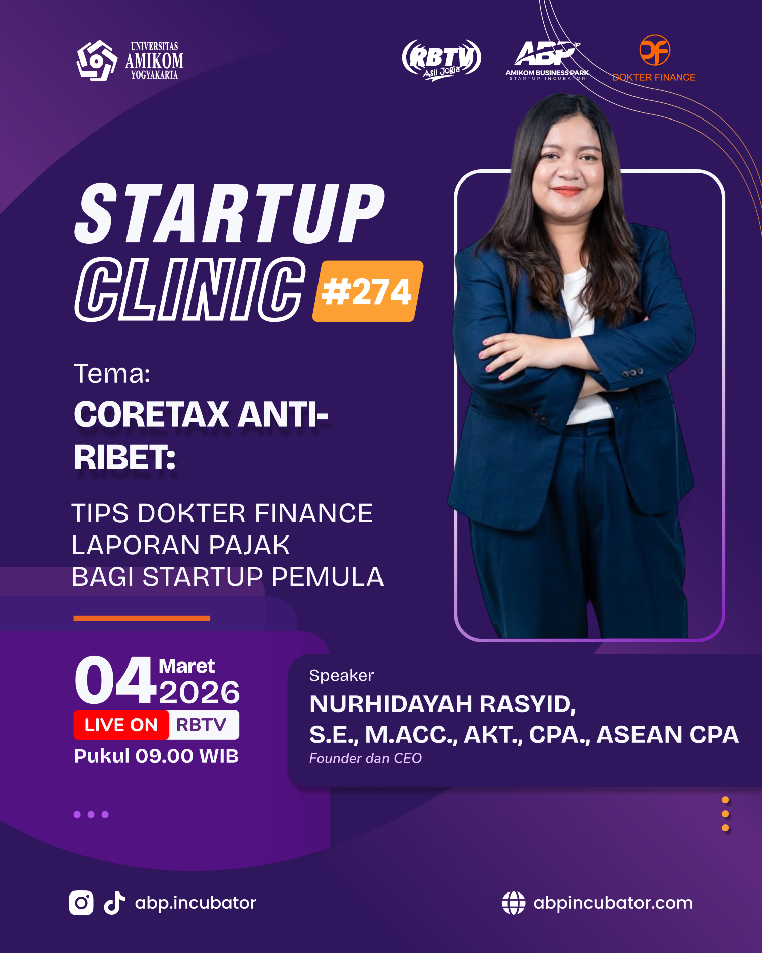 Event Startup Clinic #274: 